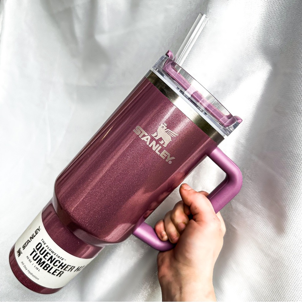 🎉4xHP! STANLEY x Target ✨NWT 40oz Quencher in DISCONTINUED HTF Mauve Shimmer